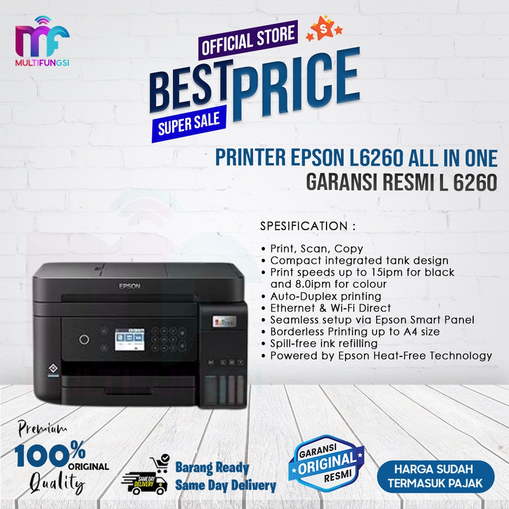 Printer Epson L6260 All in One Garansi Resmi L 6260