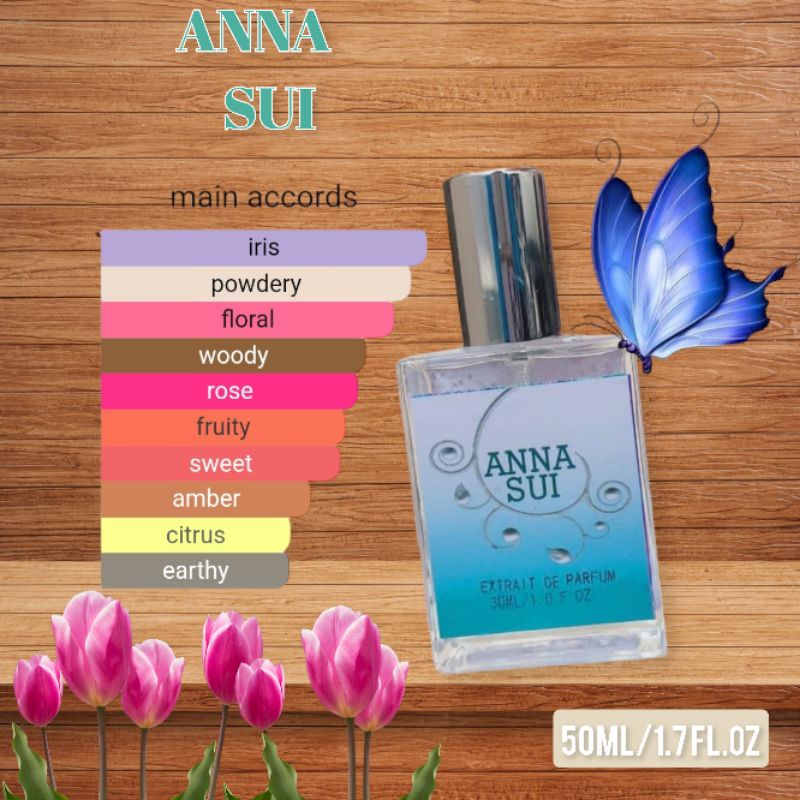 PARFUM WANITA TAHAN LAMA EDT DAN EXTRAIT ANNA SUI 30ML DAN 50ML