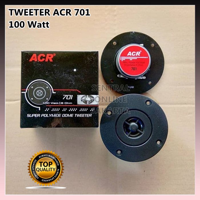 Speaker tweeter ACR 701 100 Watt super polydome tweeter 8 ohm ACR701