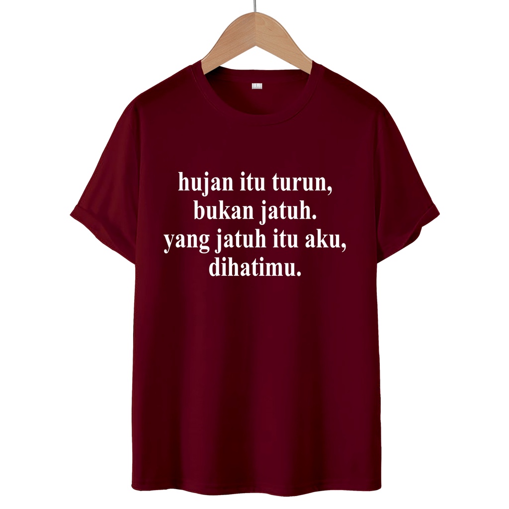 KAOS T-SHIRT HUJAN/ KAOS DISTRO WANITA.