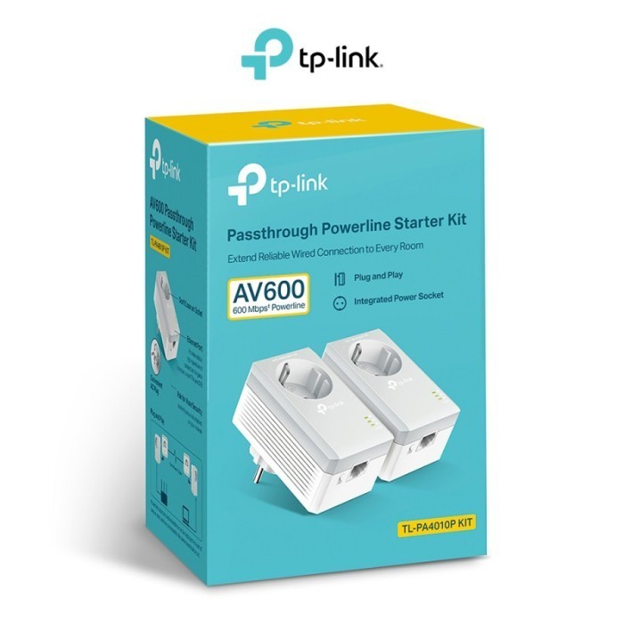 TP-Link TL-PA4010P KIT AV600 Passthrough Powerline KIT