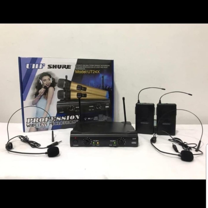 Microphone Shure Ut24X/Ut 24X Wireless 2Bh Mic Clip On+2Bh Headset