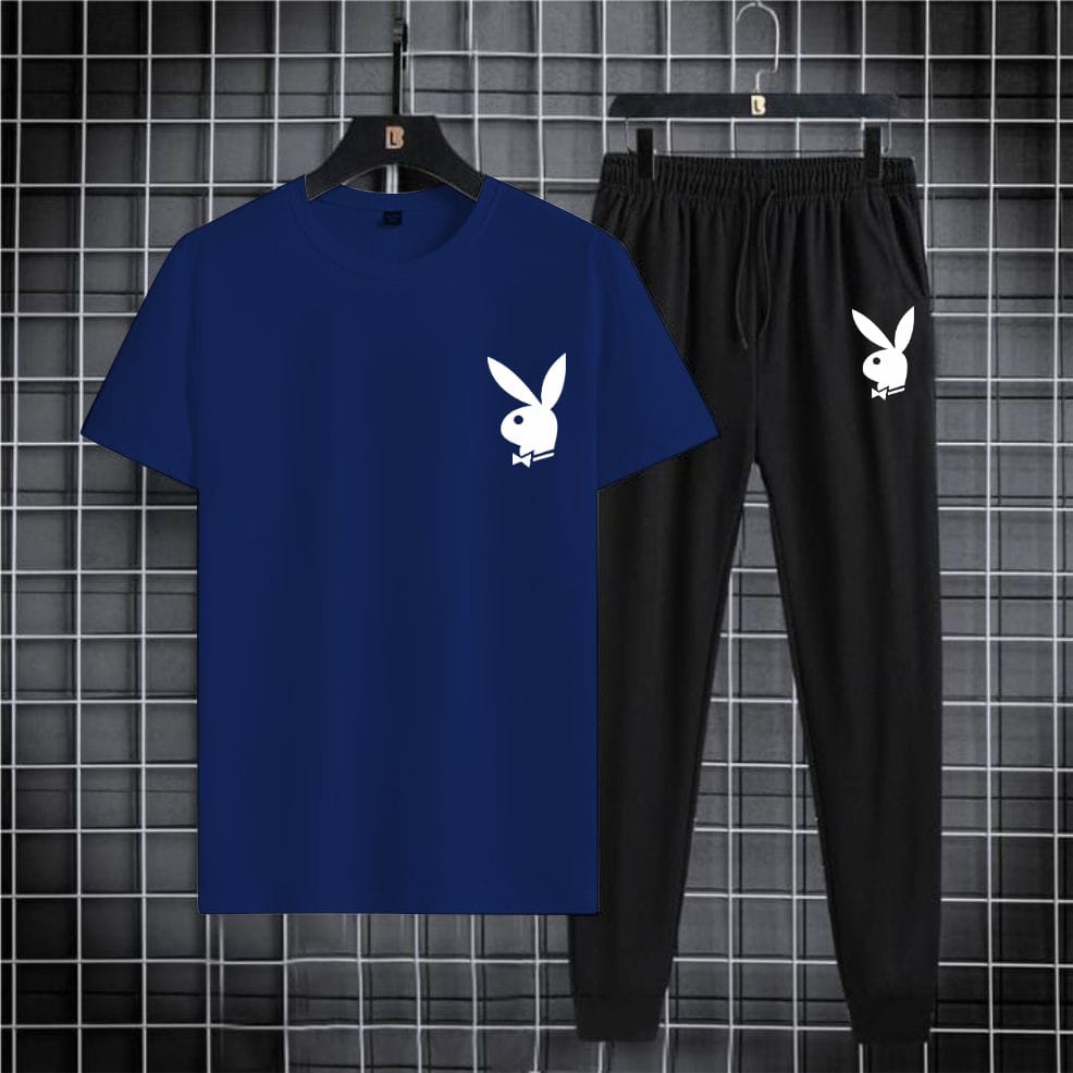 Setelan Pria Logo Playboy Kaos Celana Jogger Ii Set Kaos Jogger Ii Setelan Dewasa Distro