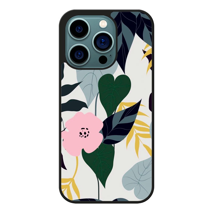 Casing Case iPhone 14 13 12 11 X Mini Plus Pro Max Floral S0421