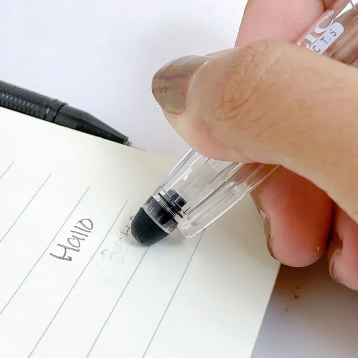 Pulpen Erasable Stick Pen Magic Bisa Di Hapus Tinta Hitam