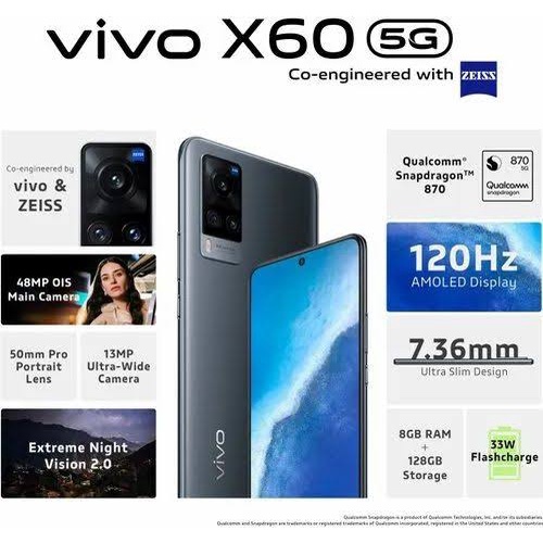 Vivo X60 8GB + 128GB Garansi Resmi Vivo Indonesia