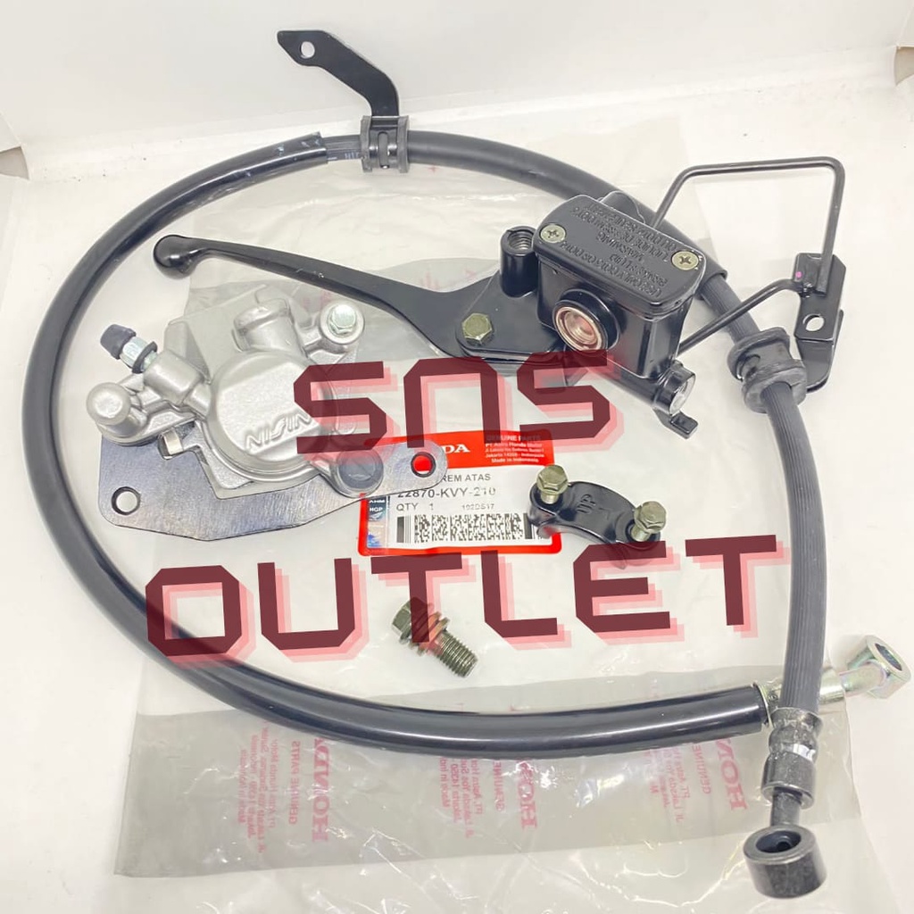 master atas assy beat karbu plus selang rem plus kaliper depan beat karbu