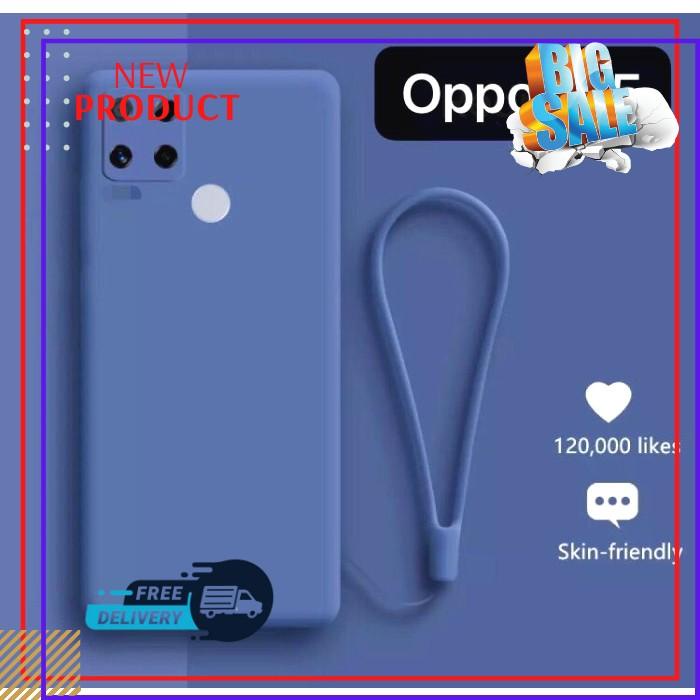 Casing Oppo A15 Tali Doff Candy Cover Silikon Soft Case Handphone