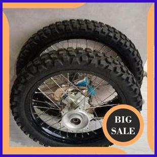 velg set 18 21 roda set honda crf 150 l original copotan 1M4R23 last stok