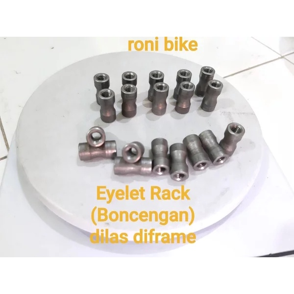 Eyelet Rack boncengan sepeda- dudukan rack sepeda dilas disepeda bahan steel
