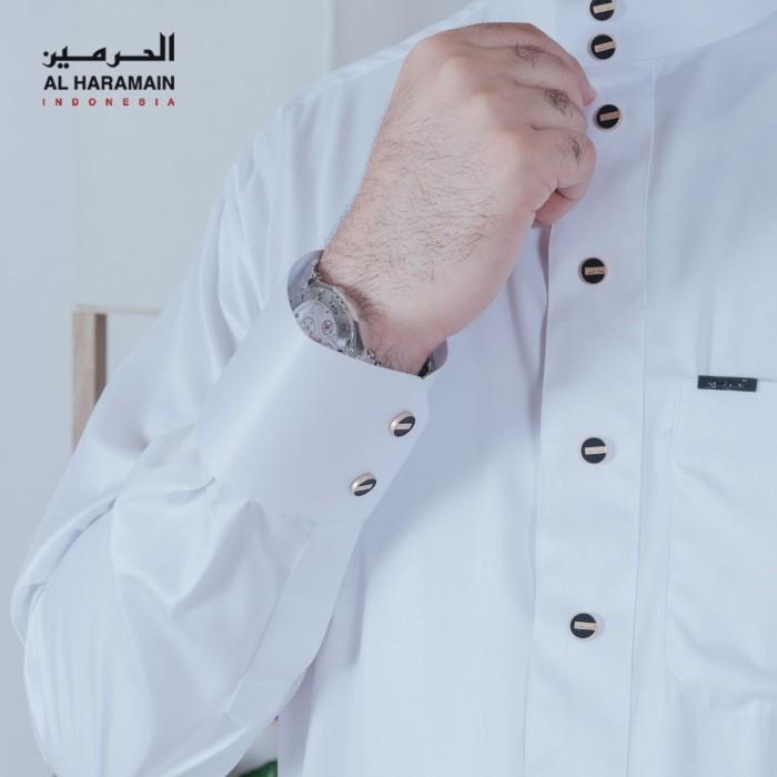 Al Haramain jubah/Gamis pria dewasa premium manset