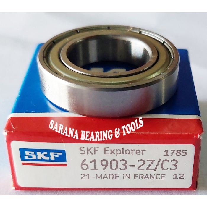 BEARING 61903 / 6903-2Z/C3 SKF