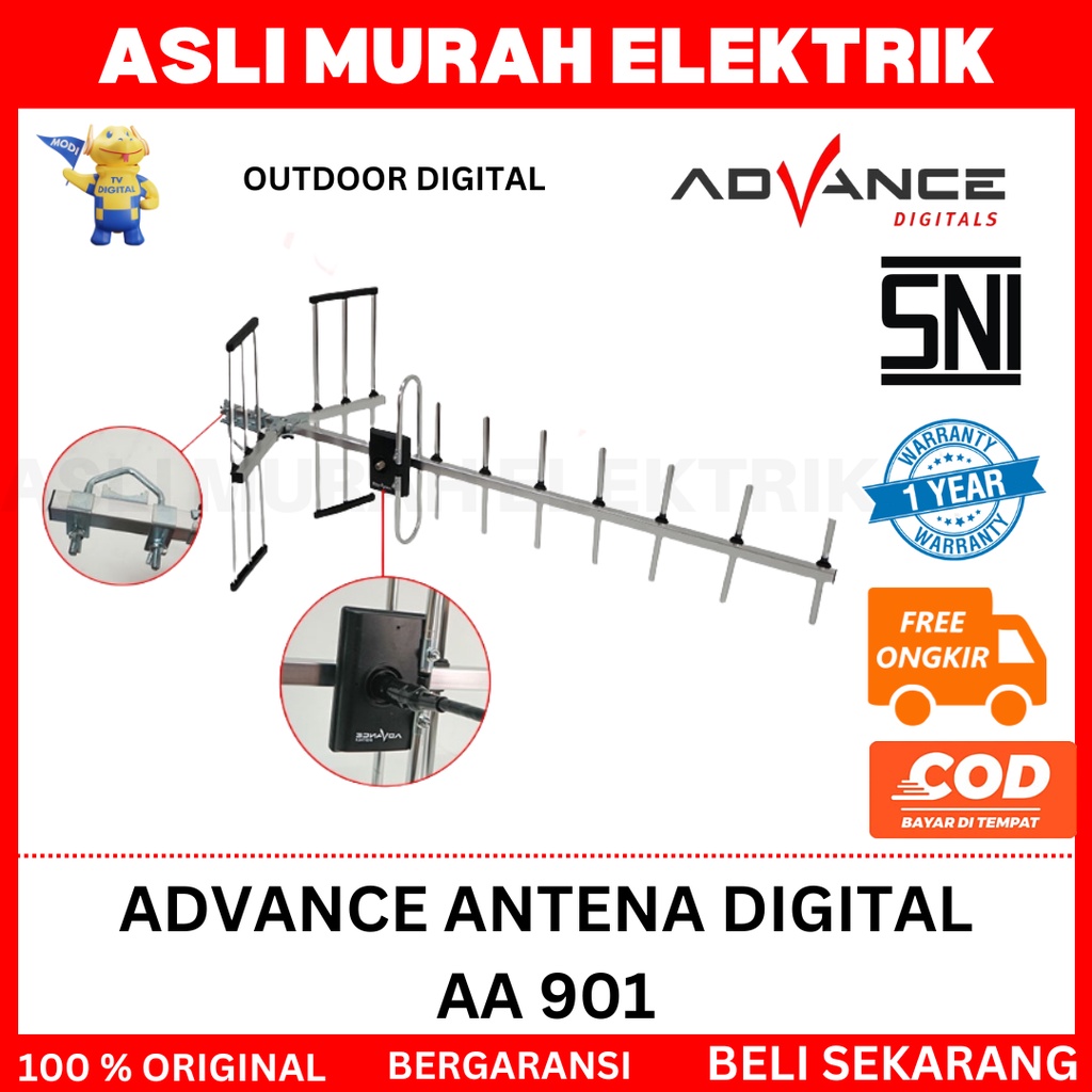Antena tv digital outdoor advance AA 901 / antena tv digital luar ruangan advance AA901