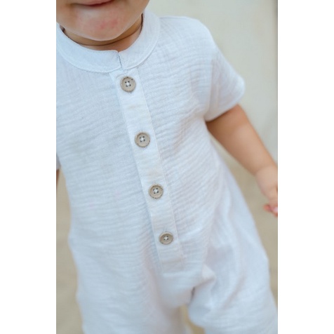 Cotton Cub Zein Jumper - Baju Tidur Bayi  Jumper Baby Bodysuit Play Suit Simple Anak Lengan Kaki Pendek Jumper