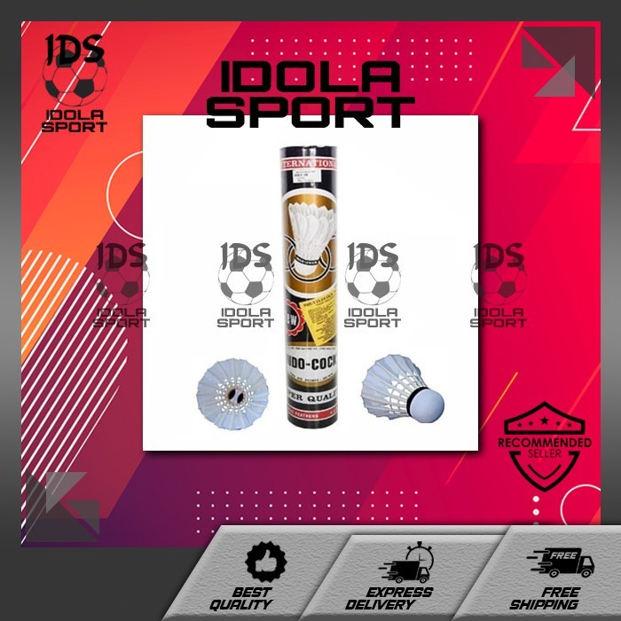 1 DUS 50 SLOP COCK SHUTTLECOCK INDOCOCK INDO COCK HITAM ORIGINAL 100%