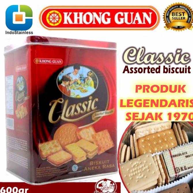 

[PROMO!!] BISKUIT KHONG GUAN CLASSIC ASSORTED BISKUIT KALENG SEGI 600 rah03