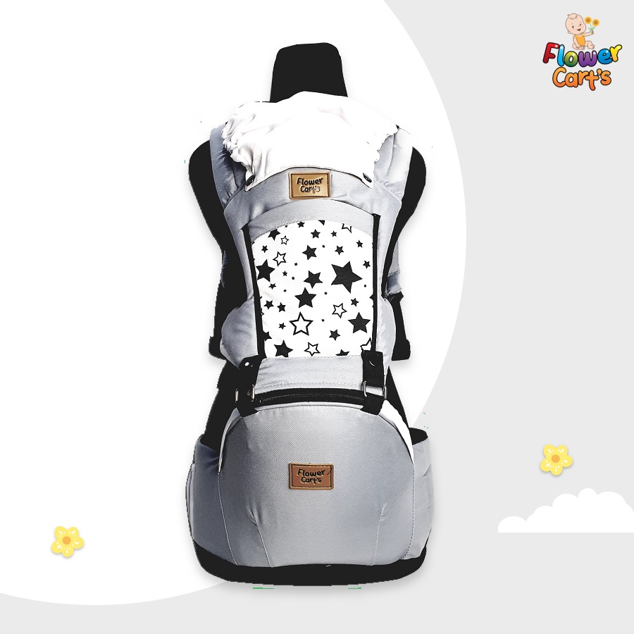 Flower Cart's Hipseat Carrier Gendongan Bayi 6 posisi Star Series - Gendongan Anak