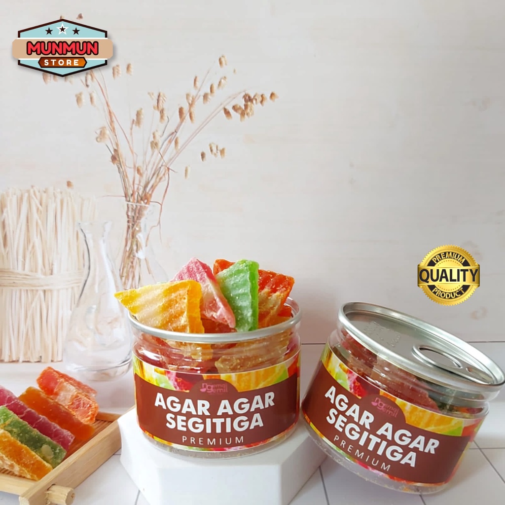 

Pet Can Agar Agar Segitiga Agar Kering Rasa Buah Homemade Kualitas Premium