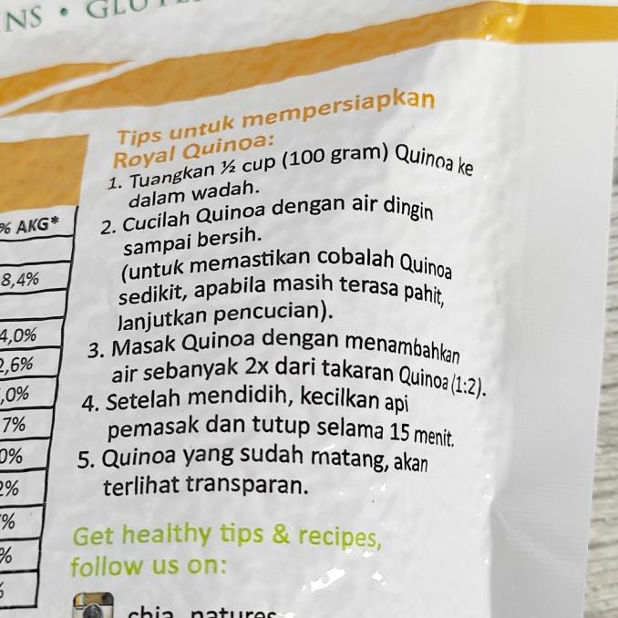

Natures Energy Organic Royal White Quinoa 250g hr502