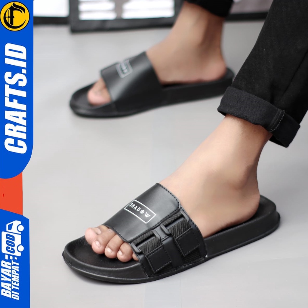 CRAFTS Warf - Sandal Slide Casual Sendal Distro Pria Terbaru