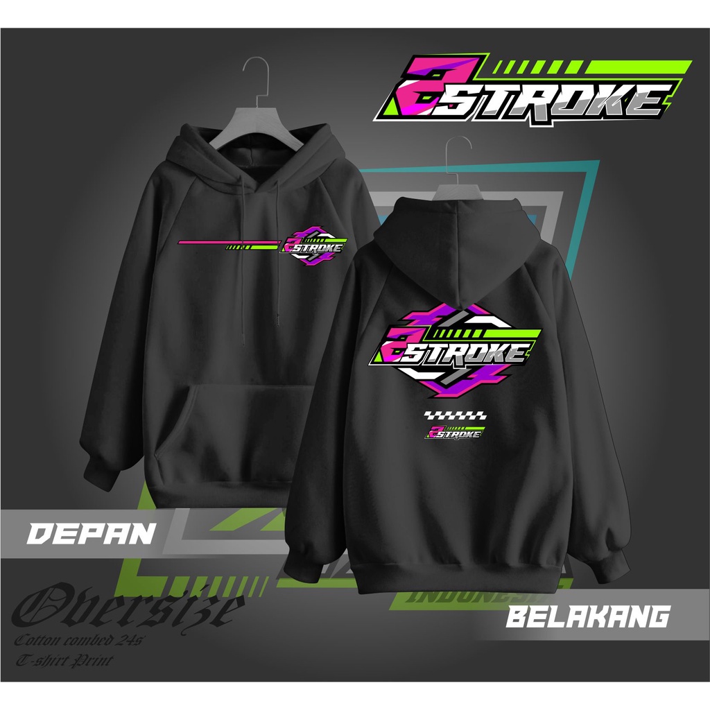 hoodie 2 stroke, jaket racing 2 tak, hoodie racing terbaru, hoodie wisata malam 2 stroke