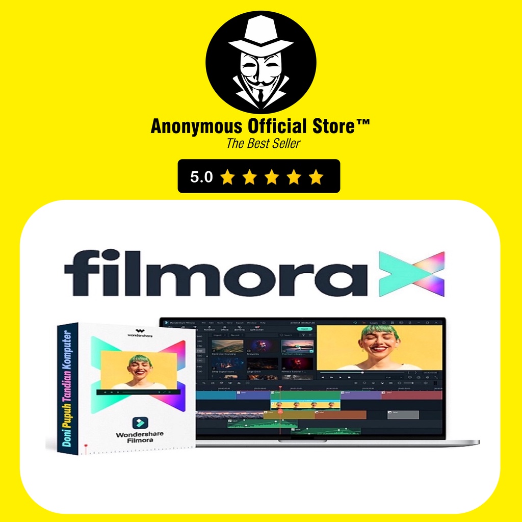 PROGRAM WONDERSHARE FILMORA X 10 BONUS EFFECT PACK LIFETIME PRO FULL VERSION BERGARANSI PERMANEN VIP