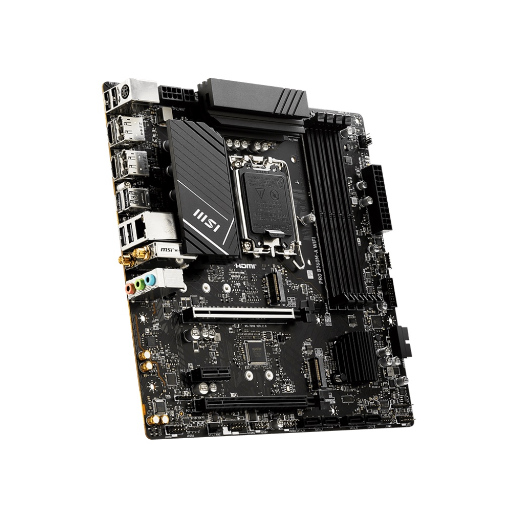 MSI PRO B760M-A WIFI DDR5 | MOTHERBOARD INTEL B760 LGA1700 mATX