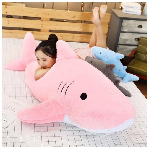 Boneka Hiu Shark Jumbo Ikea Lucu Murah Bahan Halus Dan Empuk Standar SNI