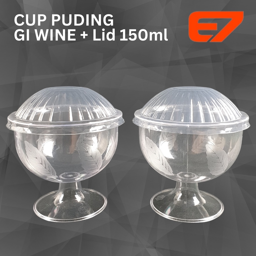 Cup Puding 150ml - Dessert Jelly Cup - Gelas Pesta - (420pcs/dus)