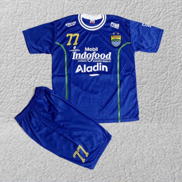 COD SABLON NAMA BAJU BOLA PERSIB HOME/SETELAN BAJU BOLA PERSIB HOME KIDS