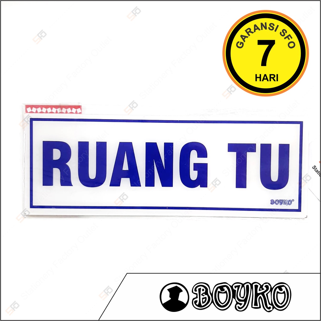 

Akrilik Ruang TU - Acrylic Sign Standard 25cm x 9cm