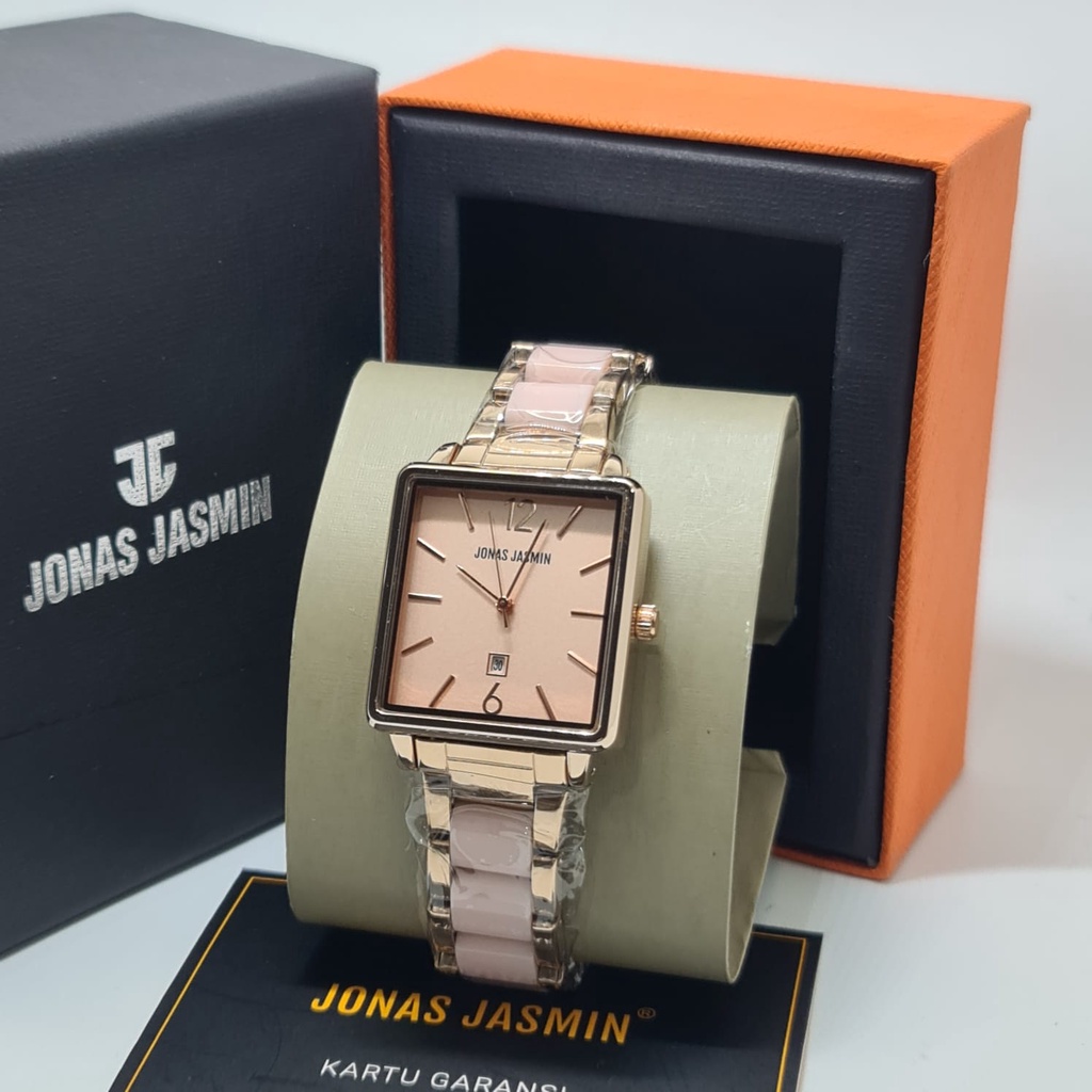 Jam Tangan Fashion Wanita Analog Jonas Jasmin JJ 2243 Rantai Original Tahan Air