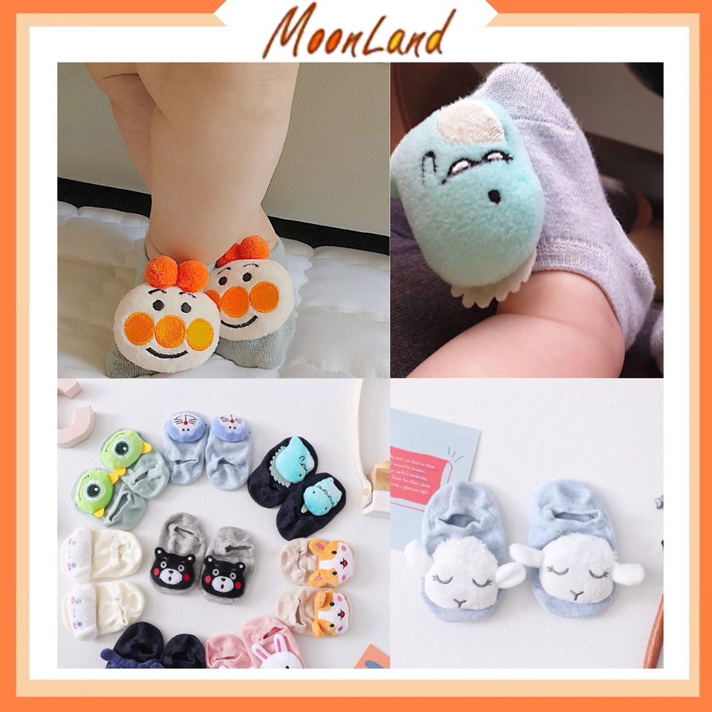 MoonLand Kaos Kaki Bayi Boneka Karakter 3D Anti Slip Sepatu Anak Lucu Kaos Kaki Baby Sock BB11