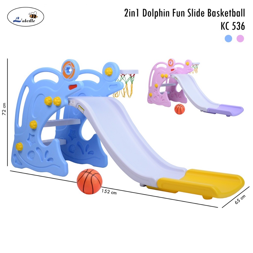 Perosotan Murah Labeille DOLPHIN Slide Basketball Prosotan Dolphin mainan seluncuran plosotan anak