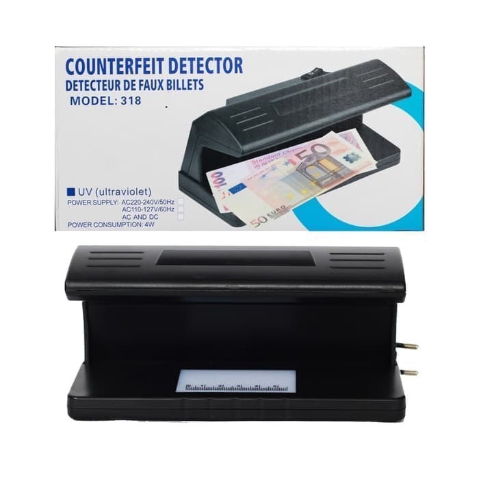 Money Detector model 318 / Lampu UV deteksi uang palsu