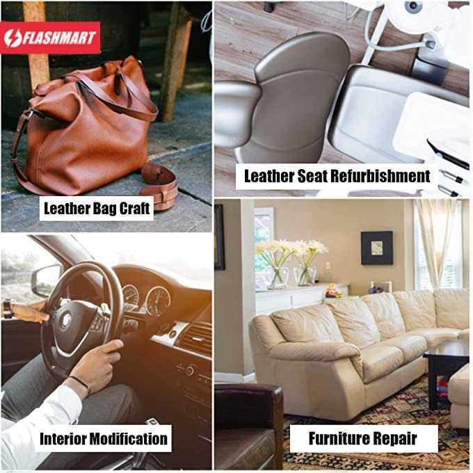 Flashmart Kulit Sintetis Tambal Sofa Adhesive Leather Patches 20x30cm 5PCS - NA235