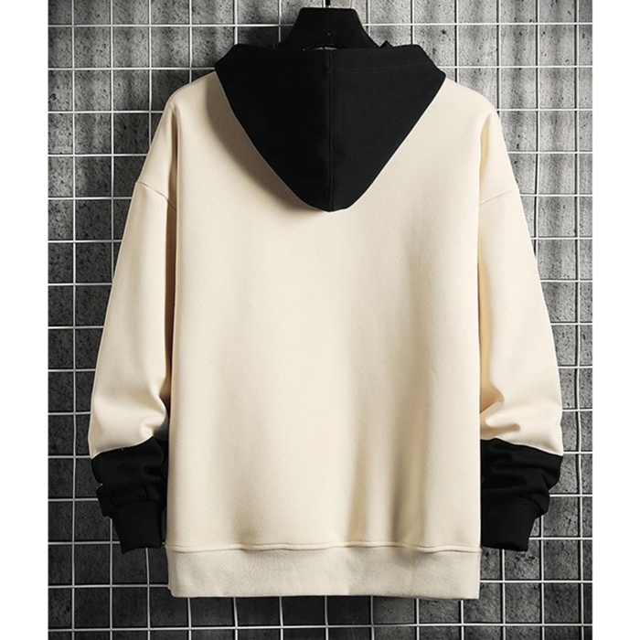 SWEATER HOODIE OVERSIZE CREAM BLACK XXL - 6XL SWEATER PRIA WANITA BIG SIZE