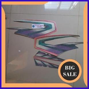 STRIPING STIKER LIST POLET  RX KING MASTER RX 135TAHUN 1997 UNGU ORIGINAL LAMINASI 1M4R23 suku cadan