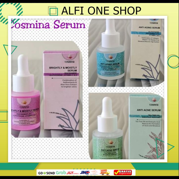 COSMINA - SERUM ANTI AGING & SERUM BRIGHTLY MOISTLY & SERUM ANTI ACNE COSMINA - SERUM ANTI AGING & S