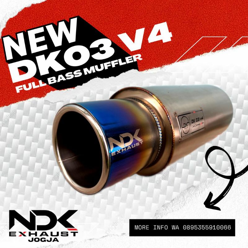 Muffler NDK Exhaust DK03 V4 (full bass)