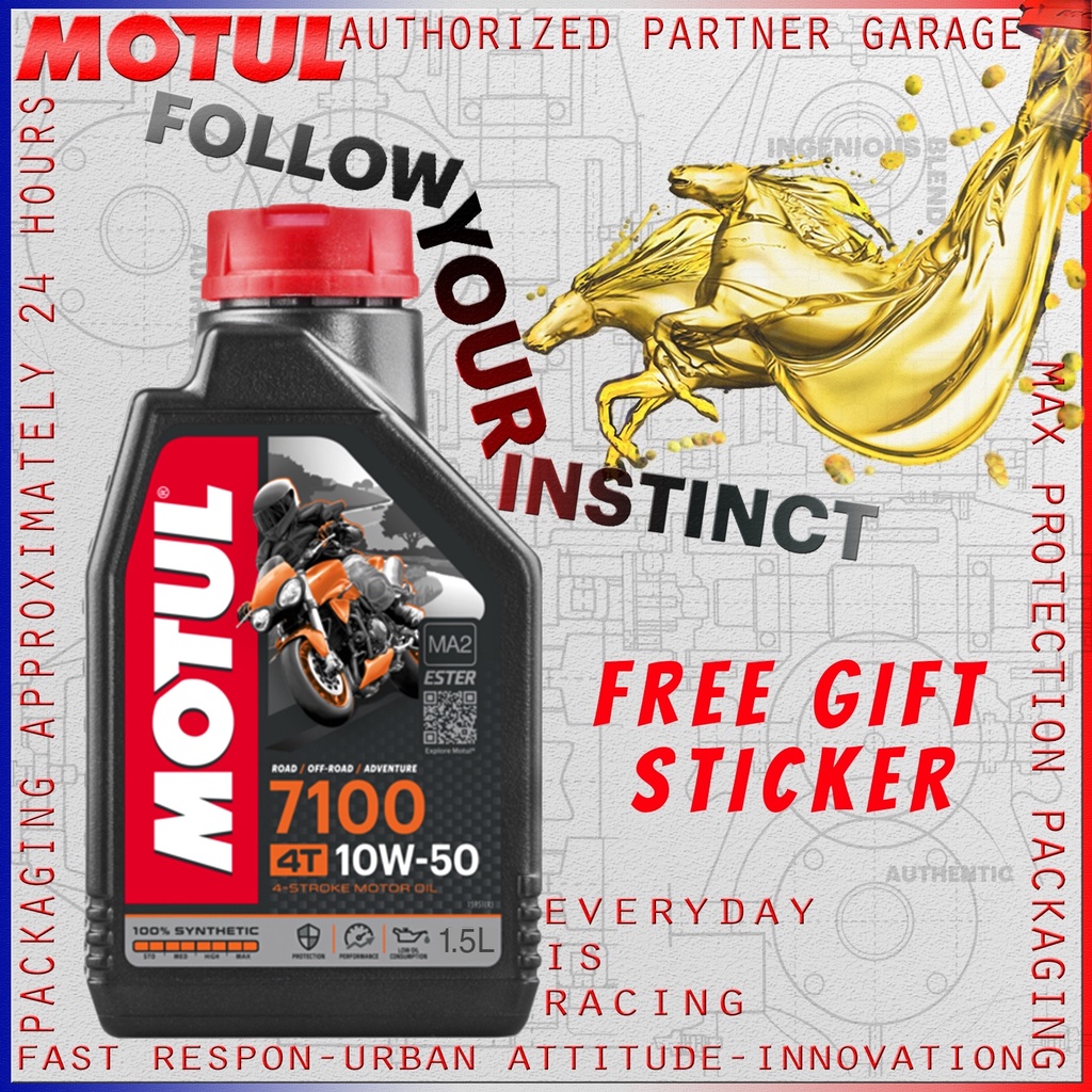 MOTUL 7100 4T 1.5L 10W50 1500ml OLI MOTOR IMPORT ORIGINAL