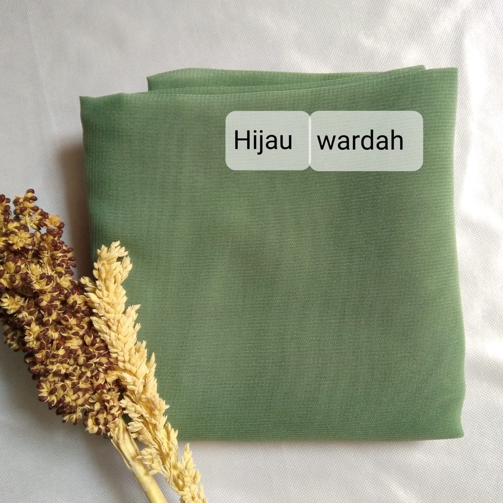 Kerudung Segi Empat BELLA SQUARE Premium Hijab Cantik Jilbab Kekinian Square Terbaru Hijau Wardah