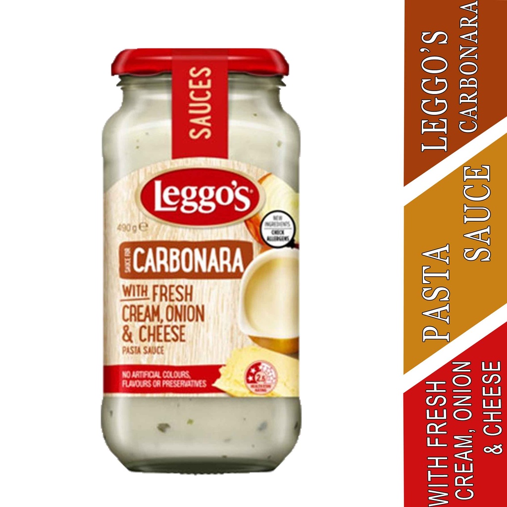 

LEGGOS CARBONARA WITH FRESH CREAM 500g