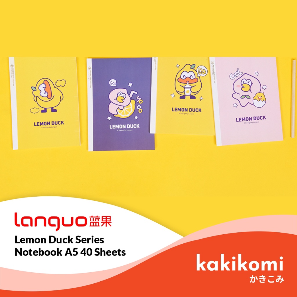 

Buku Tulis Sekolah A5 Languo Lemon Duck Series 40 Sheets Notebook Buku Kuliah Murah