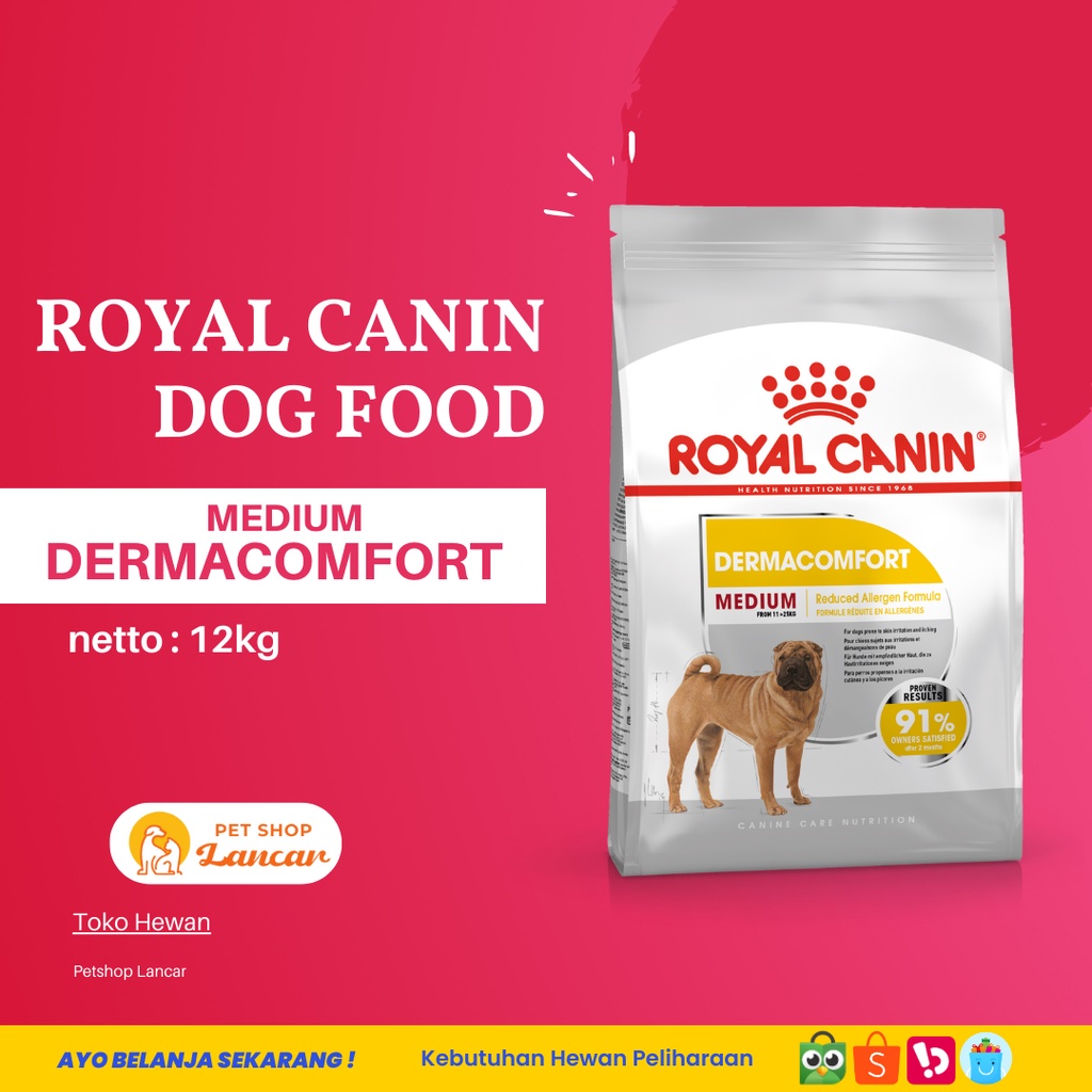 ROYAL CANIN MEDIUM DERMACOMFORT 12KG FRESHPACK