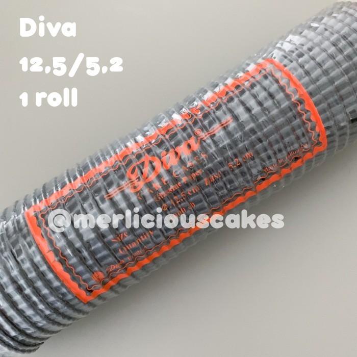 

1 Roll Diva Cupcake Cases Hitam 125/52 Paper Cup Kertas Muffin 1000 Pc