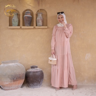 Korean Style Outfit Zahira|Casual Dress |Gamis Polos Keren | Korean Style Outfit |Gamis Fashion Terb