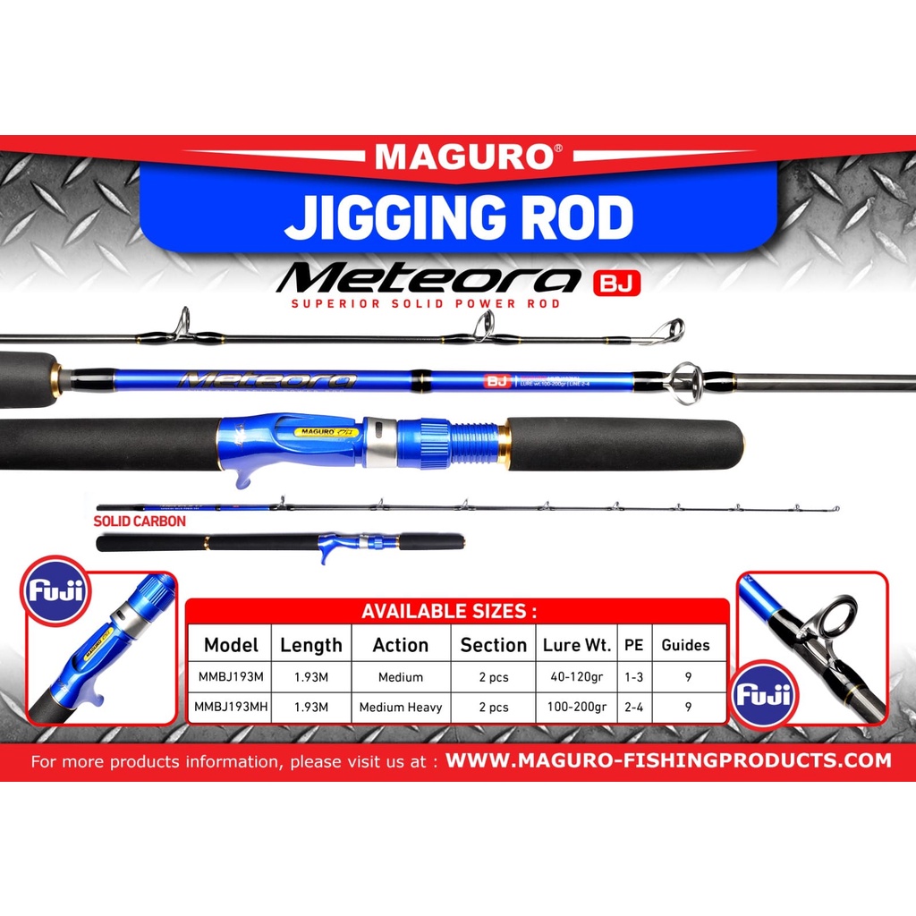 Rod OH / OVERHEAD JIGGING MAGURO METEORA BJ SUPERIOR SOLID POWER