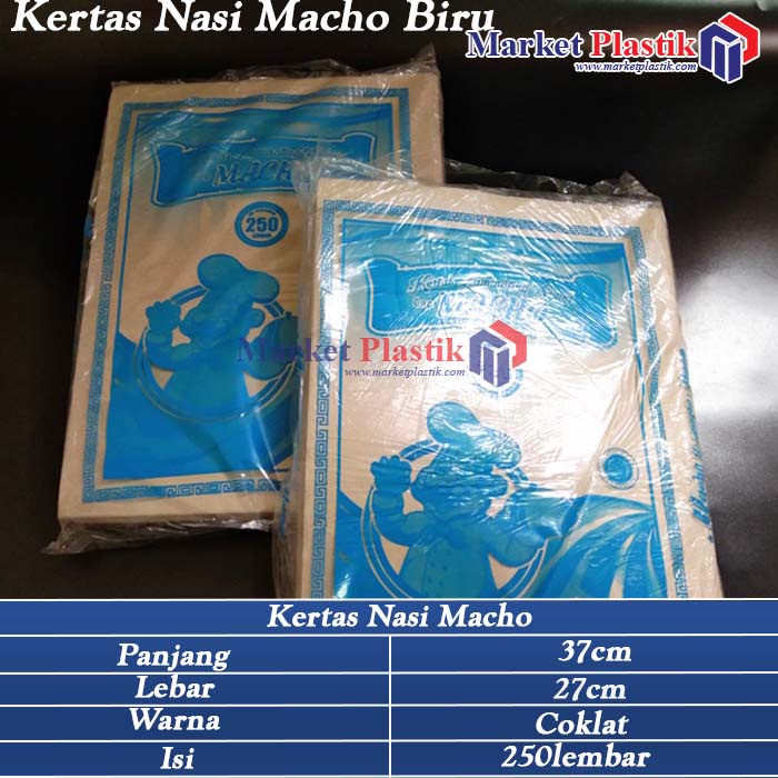 Kertas Nasi / Kertas Makan / Kertas Nasi Macho Biru