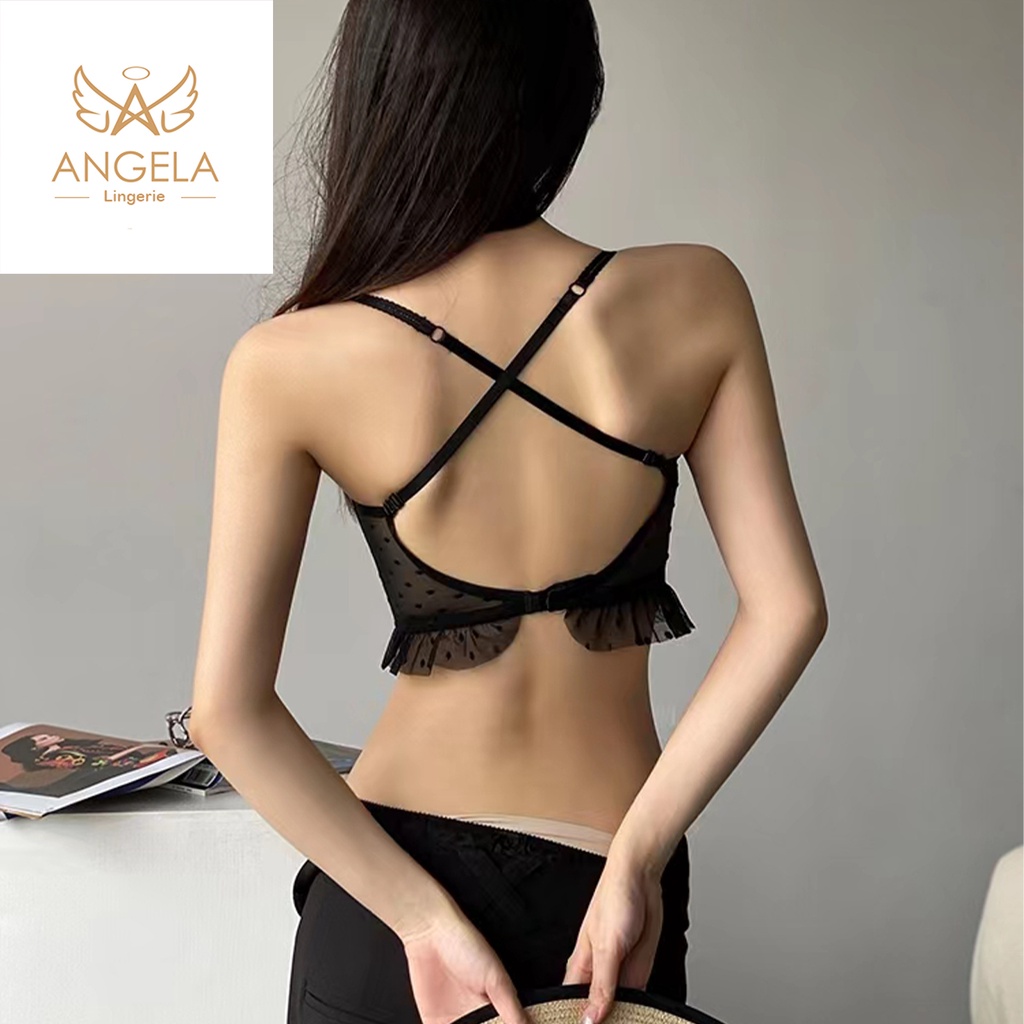 ANGELA PREMIUM JAPAN Bra BH Push Up Set Tanpa Kawat Celana Dalam Wanita Bikini Sport Beha Lingerie Korea Fashion Bralette Remaja Perempuan Sexy Pakaian Dalam COD Renang Motif Cewek Pita Bunga Murah Sydney Jumbo Tali